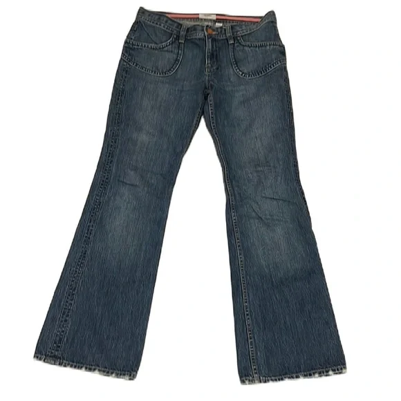 Women’s OLD NAVY, 100% Cotton Wide Leg Jeans, Denim, Size 10 - Picture 2 of 5